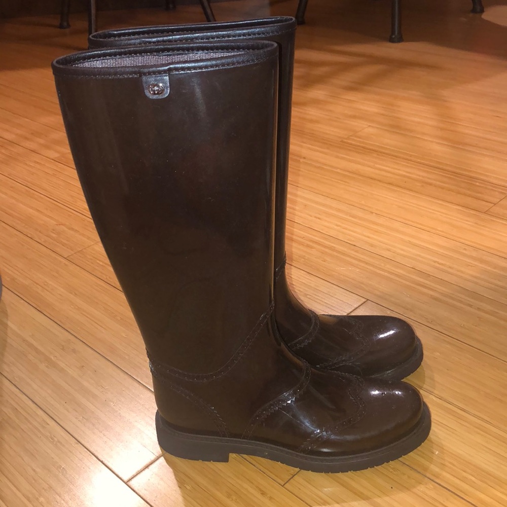 Authentic Gucci Brown womens rainboots - Picture 3 of 6